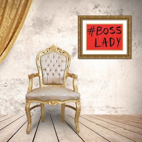 Boss Lady Gold Ornate Wood Framed Art Print with Double Matting by Seay, Anne