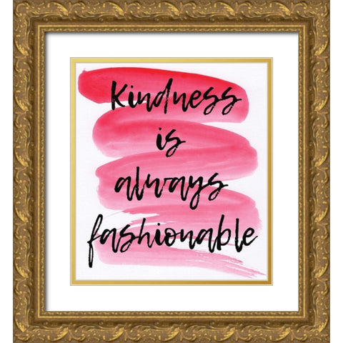 Kindness Gold Ornate Wood Framed Art Print with Double Matting by Seay, Anne
