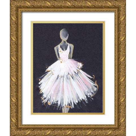 Runway Fashion Gold Ornate Wood Framed Art Print with Double Matting by Seay, Anne