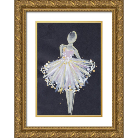 Runway Fashion II Gold Ornate Wood Framed Art Print with Double Matting by Seay, Anne