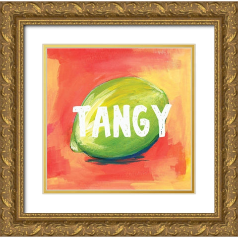 Tangy Gold Ornate Wood Framed Art Print with Double Matting by Seay, Anne