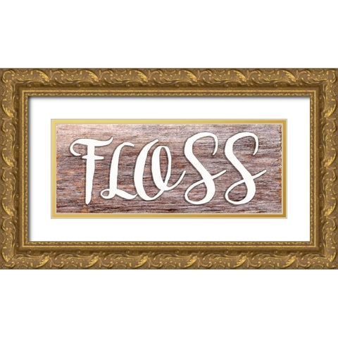 Floss Gold Ornate Wood Framed Art Print with Double Matting by Seay, Anne