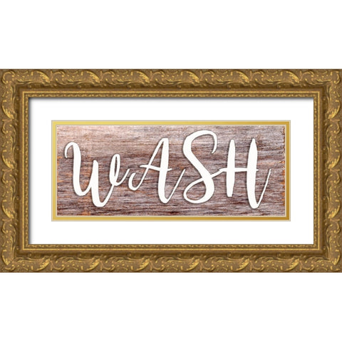 Wash Gold Ornate Wood Framed Art Print with Double Matting by Seay, Anne