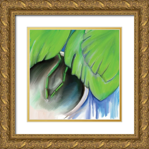 Tropics Gold Ornate Wood Framed Art Print with Double Matting by Seay, Anne