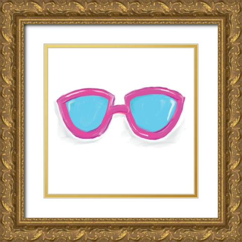 Sunglasses Gold Ornate Wood Framed Art Print with Double Matting by Seay, Anne