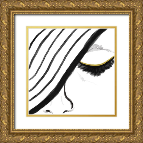 Gold Lash Gold Ornate Wood Framed Art Print with Double Matting by Seay, Anne