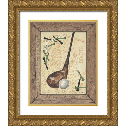 Driver Gold Ornate Wood Framed Art Print with Double Matting by Phillips, Anita