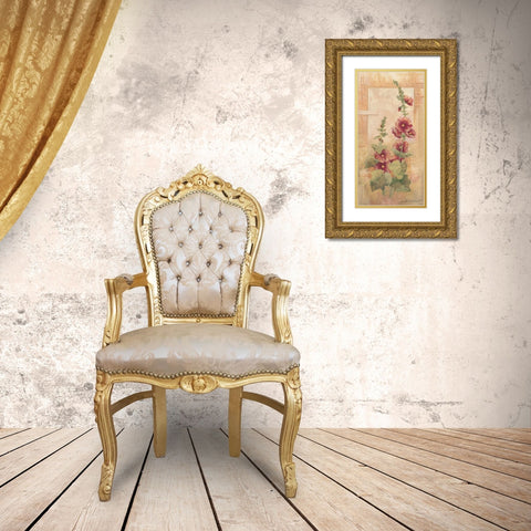 Floral II Gold Ornate Wood Framed Art Print with Double Matting by Phillips, Anita