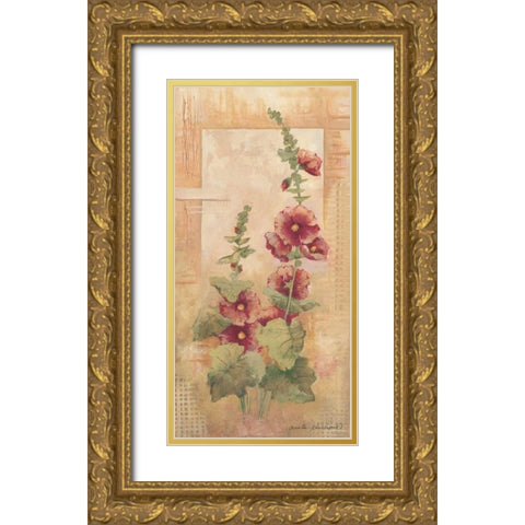 Floral II Gold Ornate Wood Framed Art Print with Double Matting by Phillips, Anita