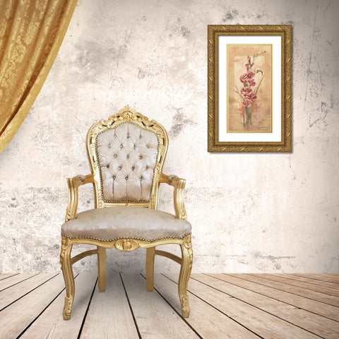 Floral III Gold Ornate Wood Framed Art Print with Double Matting by Phillips, Anita