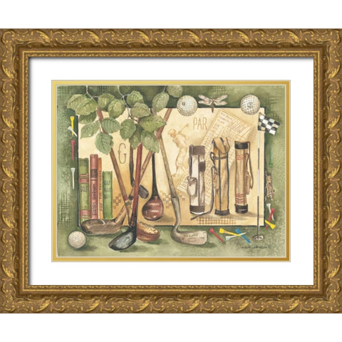 Par Gold Ornate Wood Framed Art Print with Double Matting by Phillips, Anita