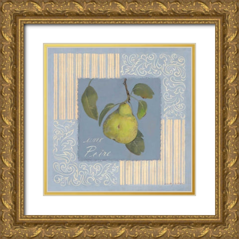 Une Poire Gold Ornate Wood Framed Art Print with Double Matting by Phillips, Anita