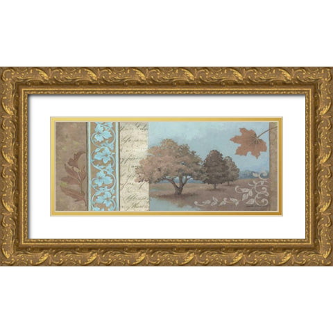 Fall Beauty Gold Ornate Wood Framed Art Print with Double Matting by Phillips, Anita