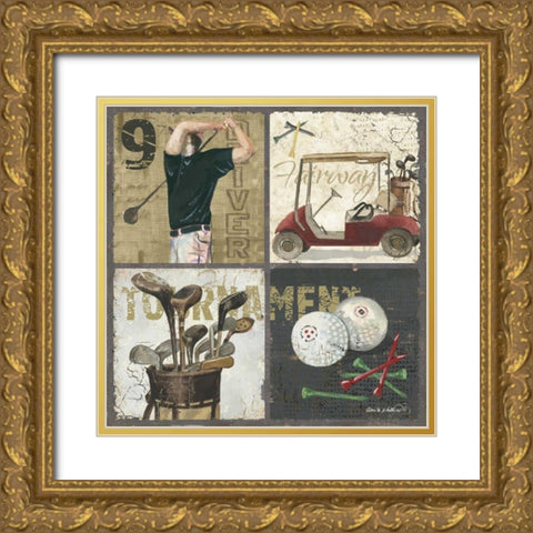 Tournament Gold Ornate Wood Framed Art Print with Double Matting by Phillips, Anita