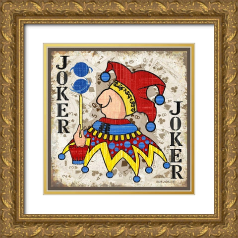 Joker Gold Ornate Wood Framed Art Print with Double Matting by Phillips, Anita