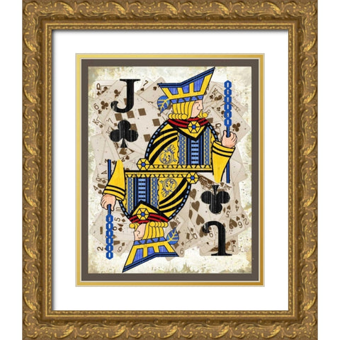 Jacks Gold Ornate Wood Framed Art Print with Double Matting by Phillips, Anita