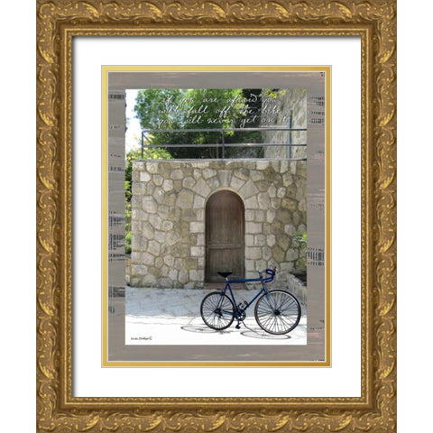 If You Are Afraid Gold Ornate Wood Framed Art Print with Double Matting by Phillips, Anita