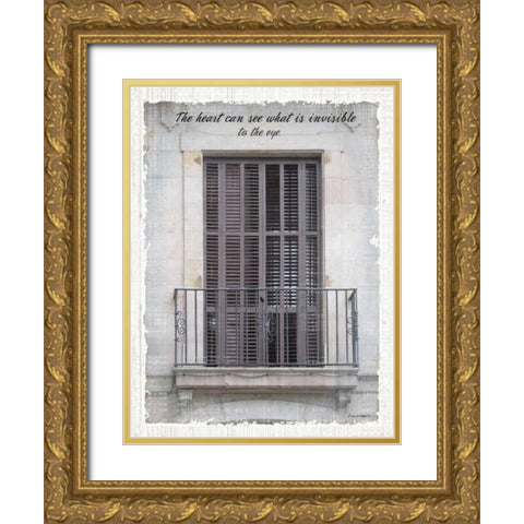 Windows of the World I Gold Ornate Wood Framed Art Print with Double Matting by Phillips, Anita