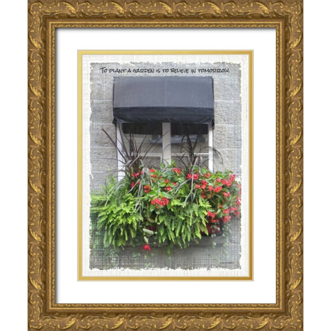 Windows of the World IV Gold Ornate Wood Framed Art Print with Double Matting by Phillips, Anita