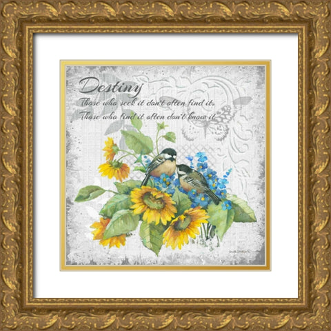 Destiny Gold Ornate Wood Framed Art Print with Double Matting by Phillips, Anita