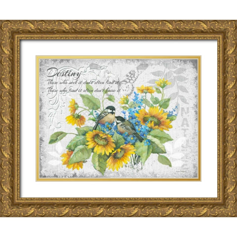 Destiny Gold Ornate Wood Framed Art Print with Double Matting by Phillips, Anita