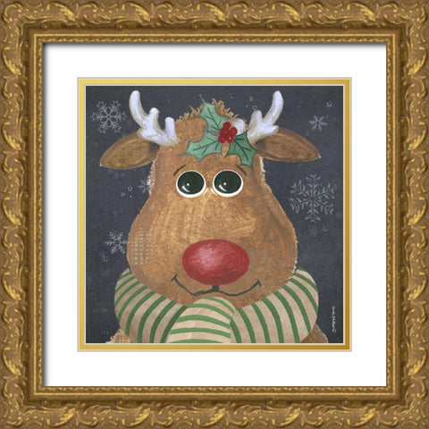 Rudolf Gold Ornate Wood Framed Art Print with Double Matting by Phillips, Anita
