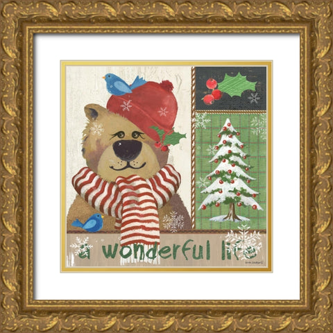 Wonderful Life Gold Ornate Wood Framed Art Print with Double Matting by Phillips, Anita