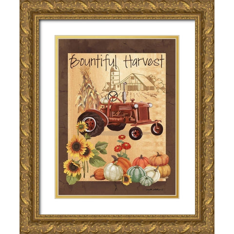 Bountiful Harvest III Gold Ornate Wood Framed Art Print with Double Matting by Phillips, Anita