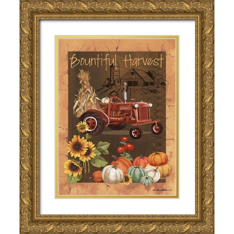 Bountiful Harvest VI Gold Ornate Wood Framed Art Print with Double Matting by Phillips, Anita