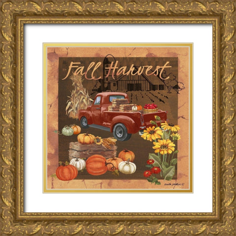 Fall Harvest V Gold Ornate Wood Framed Art Print with Double Matting by Phillips, Anita