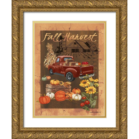 Fall Harvest VI Gold Ornate Wood Framed Art Print with Double Matting by Phillips, Anita