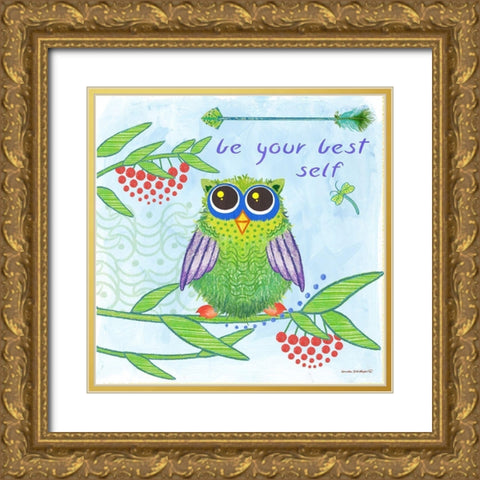 Be Your Best Gold Ornate Wood Framed Art Print with Double Matting by Phillips, Anita