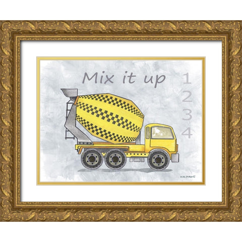 Mix It Up Gold Ornate Wood Framed Art Print with Double Matting by Phillips, Anita