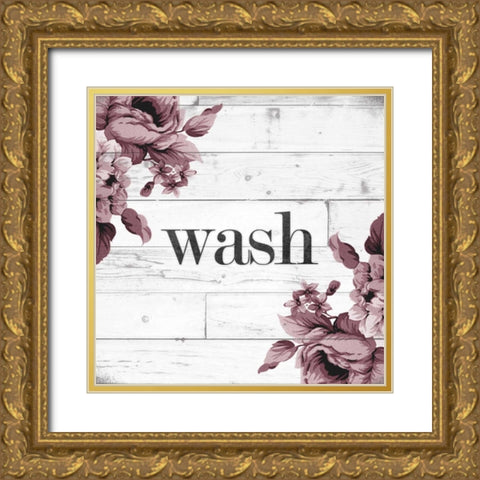 Wash Gold Ornate Wood Framed Art Print with Double Matting by Hutchins, Ashley
