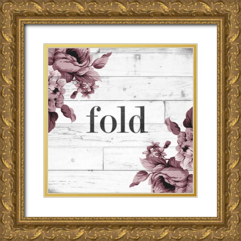 Fold Gold Ornate Wood Framed Art Print with Double Matting by Hutchins, Ashley