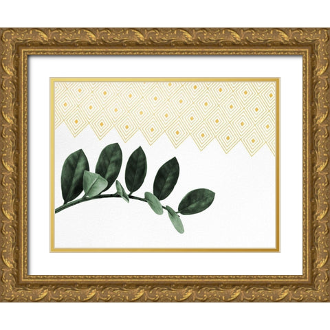 Forest Gold Ornate Wood Framed Art Print with Double Matting by Hutchins, Ashley