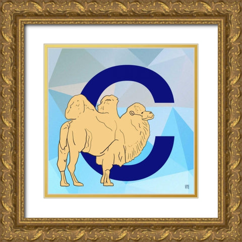 C Gold Ornate Wood Framed Art Print with Double Matting by Perrenoud, Aubree