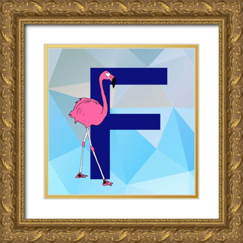 F Gold Ornate Wood Framed Art Print with Double Matting by Perrenoud, Aubree