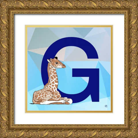 G Gold Ornate Wood Framed Art Print with Double Matting by Perrenoud, Aubree