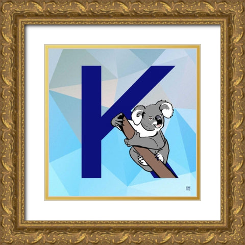 K  Gold Ornate Wood Framed Art Print with Double Matting by Perrenoud, Aubree