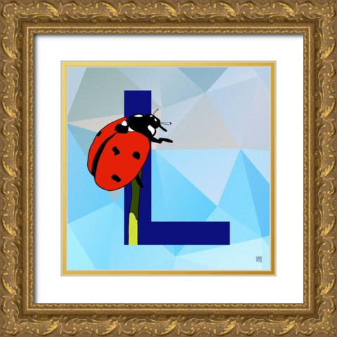 L Gold Ornate Wood Framed Art Print with Double Matting by Perrenoud, Aubree