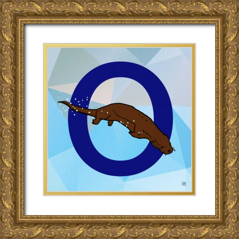 O Gold Ornate Wood Framed Art Print with Double Matting by Perrenoud, Aubree