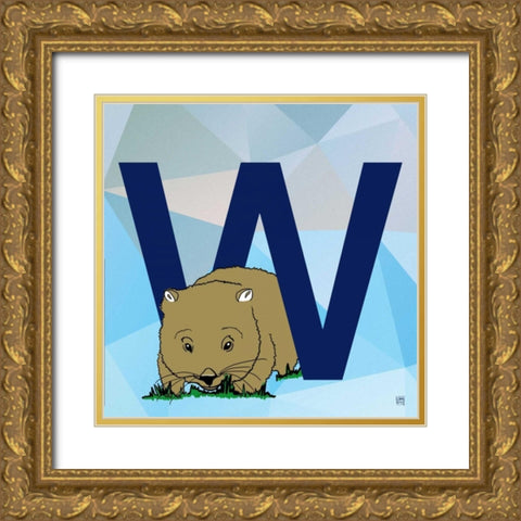 W Gold Ornate Wood Framed Art Print with Double Matting by Perrenoud, Aubree