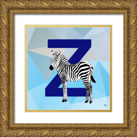 Z  Gold Ornate Wood Framed Art Print with Double Matting by Perrenoud, Aubree