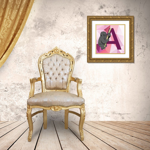 A Gold Ornate Wood Framed Art Print with Double Matting by Perrenoud, Aubree