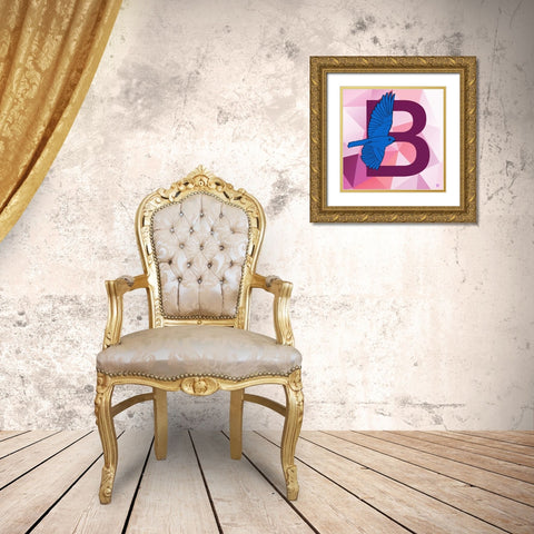 B Gold Ornate Wood Framed Art Print with Double Matting by Perrenoud, Aubree