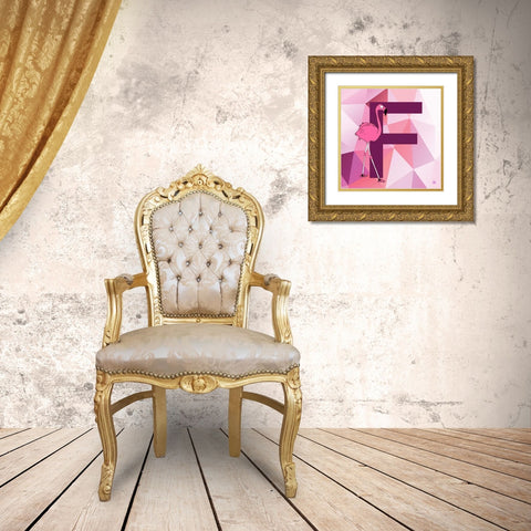 F Gold Ornate Wood Framed Art Print with Double Matting by Perrenoud, Aubree