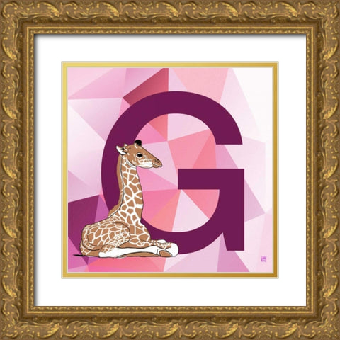 G Gold Ornate Wood Framed Art Print with Double Matting by Perrenoud, Aubree