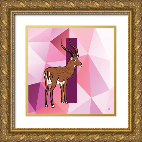 I Gold Ornate Wood Framed Art Print with Double Matting by Perrenoud, Aubree