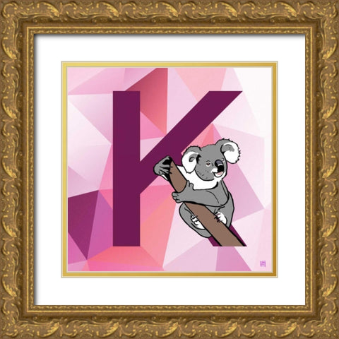 K Gold Ornate Wood Framed Art Print with Double Matting by Perrenoud, Aubree